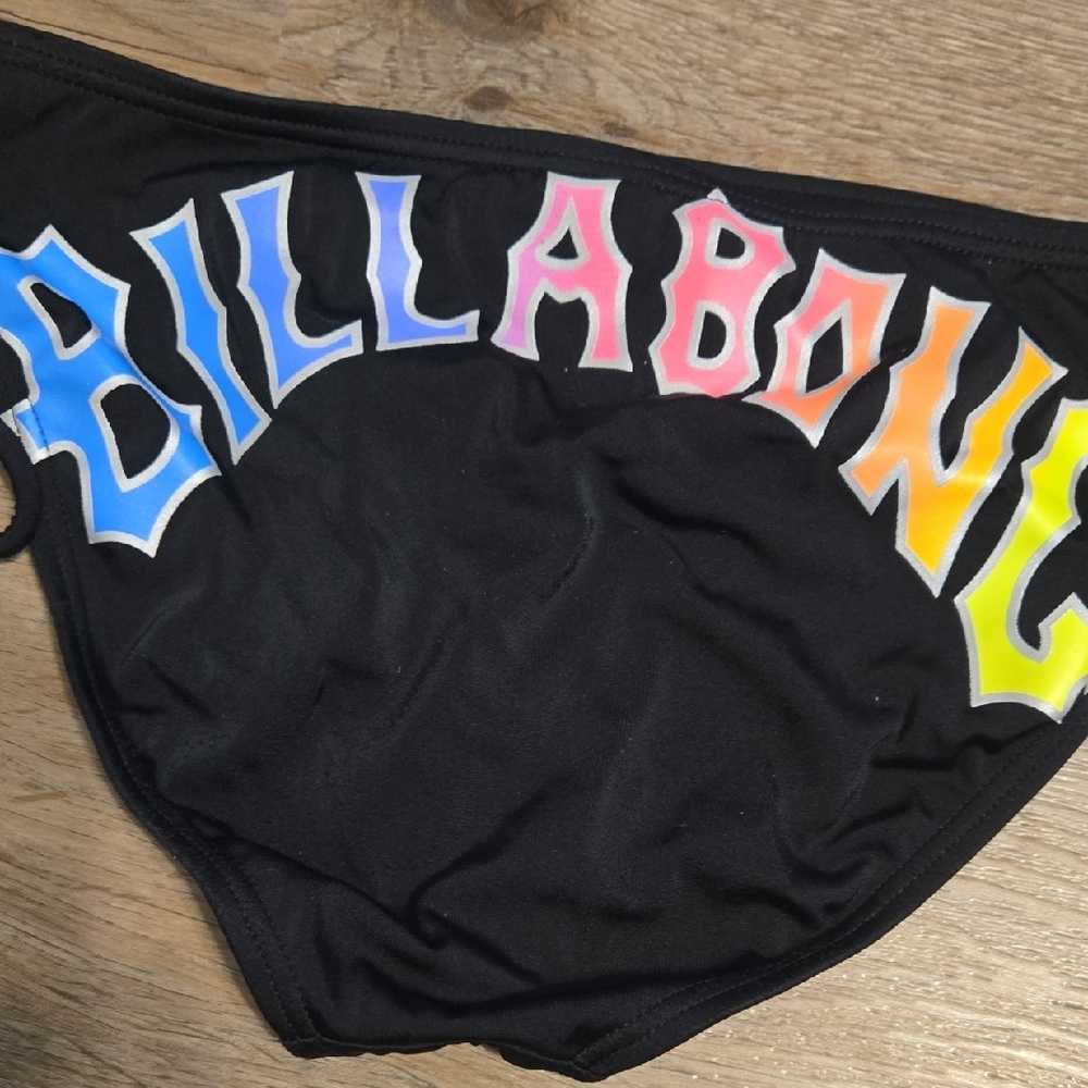 Billabong Bikini Set Black Bikini with Multicolor Lettering - Picture 9 of 12